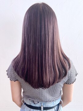 アイティー バイ アルバム 浦和店(IT by ALBUM) ラベンダーロング_オリーブカラーハイライトカラー_ba305621