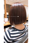 前髪カタログくびれミディイヤリングカラーラベンダーカラー
