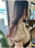 ブリーチなしインナーカラーピンク☆