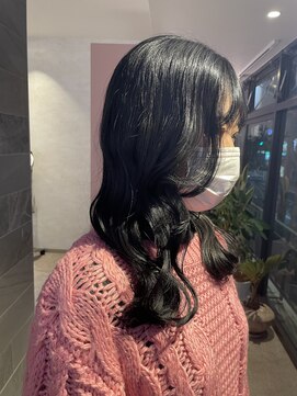 ジル アンク(Jill ankh) 《Jill ankh姫路駅前》暗髪カラー　韓国風　ブルーグレージュ