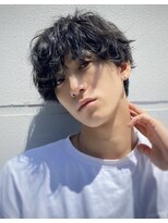 クオル 立川(QOL)&nbsp;波巻きスパイラルパーマツーブロックツイストパーマメンズヘア