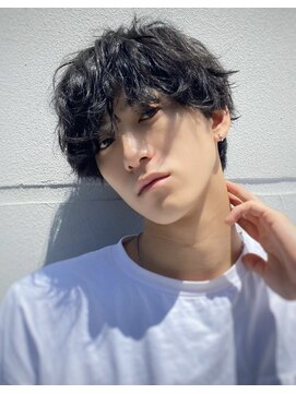 クオル 立川(QOL) 波巻きスパイラルパーマツーブロックツイストパーマメンズヘア