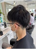 ツーブロックショート