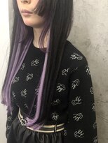 ルーツアイリー 心斎橋(ROOTS IRIE)&nbsp;ショートからスタイルチェンジ☆シールエクステ70枚☆パープル