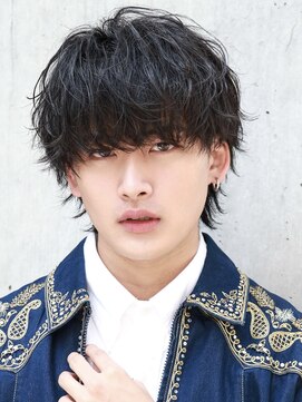 オーシャントーキョーウエスト 心斎橋 (OCEAN TOKYO WEST) ツーブロックマッシュウルフスパイラルパーマ