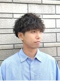 波巻きパーマ