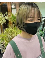 マイ ヘア デザイン 岡崎(MY hair design) 斜めバング/グレージュカラー/シルキーベージュ/岡崎