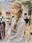 ヘアアレンジ  浴衣　ヘアセット　立川　