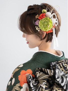 ヘアーサロン ラフリジー(Loufreasy) ショートヘアー・ベリーショート成人式振袖ヘアアレンジ卒業式袴