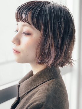 フィルムス 横浜(FILMS) ハッシュカット/フルバング/似合わせカット/レッドブラウン