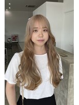 ノートエートル 西金沢(Nought etre)&nbsp;ミルクティーカラー10代20代ロングブリーチカラーハイトーン