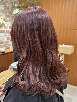 ピークアブー アヴェダ アトレ恵比寿(PEEK-A-BOO AVEDA) チェリーピンク／ピンクブラウン／ブリーチなし