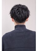 シャドウパーマスパイラルパーマ韓国ヘア刈り上げマッシュ