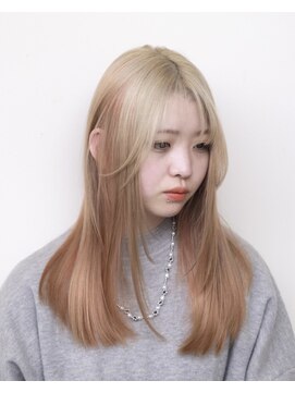 ルプラ ブリリアント(le-pla brilliant) レイヤーカット/シースルー/ブロンドベージュ/オレンジ/豊橋
