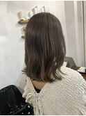 ミディアム　透明感　シークレットハイライト