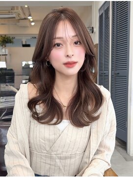 コート 表参道(Cote) 美髪レイヤーカットオリーブベージュグレージュカラー顔まわり