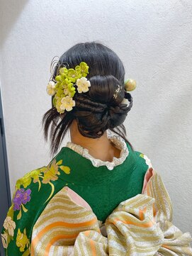 フーバイケンジ(fuu + KENJE) 【misa】成人式ヘア/カチモリ/タイトアレンジ