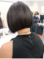 ヘアサロン リボーン(Hair salon Reborn)&nbsp;王子ボブ白髪ぼかしハイライトショートボブカット20代30代