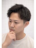 ツイストスパイラル/メンズパーマ/ショート/ビジネス短髪爽やか