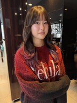 ナンブスカイ(nambu-SKY)&nbsp;ロングレイヤー　× グラデーション　ラベンダーピンク