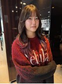 ロングレイヤー × グラデーション ラベンダーピンク