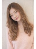 大人かわいいふわふわロング×ミルクティーベージュ☆