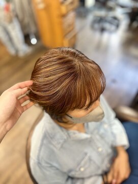 美容室ポール 西葛西店(PAUL) 白髪ぼかし 脱白髪 ナチュラルハイライト ベージュカラー
