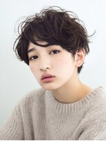 ハロオム(Halo homme) 柔らか雰囲気のジェンダーレスウェーブ|ミディアム