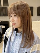 ディッセンバー 伊勢崎(December)&nbsp;レイヤーカット/グレージュ/レイヤーボブ/ミルクティーベージュ
