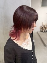 シーン(seen)&nbsp;シャギーウルフカットロングウルフヘアインナーカラー