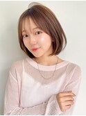 ☆切りっぱなしボブ　韓国風ミディアムレイヤー☆イメチェン
