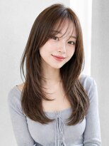 ヘアメイク ミチ 富田店(HAIRMAKE MICHI)&nbsp;【MICHI 富田店 芦田結加】レイヤーカット 韓国ヘア ベージュ