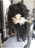 ハーフアップ＊ヘアアレンジ＊ヘアセット＊パーティーヘア