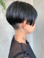テトヘアー(teto hair) 刈り上げ、ハンサムショート、ネイビー、ローライト