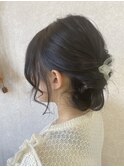 三つ編みアレンジ