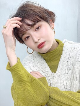 アイティーバイアルバム 八王子店(IT by ALBUM) ニュアンスショート_イヤリングカラーラベンダーカラー_38328