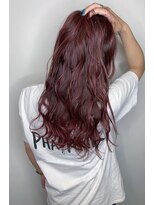 モルニ(MORNI)&nbsp;ラベンダーカラー_マロンベージュ Aラインボブ かきあげ