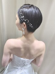 ベリーショートヘアードアレンジ