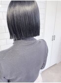 《sheer/大黒》#ブルーグレージュ#韓国ヘア#暗髪#ぷつんカット