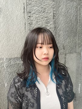 アクルヘアーバイテソロ(AKUR hair by tesoro) ターコイズブルー