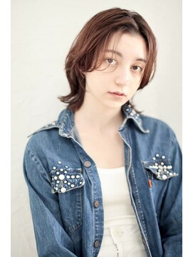 ファム(FAM) ウルフ　レイヤー　マロンベージュ　代官山　中目黒　恵比寿