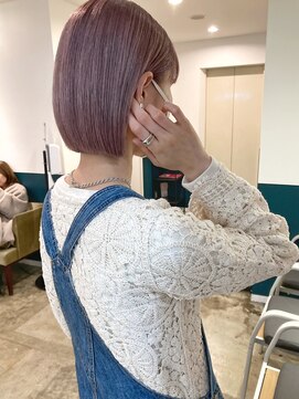 ヘアーブレイス(hair brace) 色落ちも綺麗なピンク×ラベンダー【菅野竜矢】