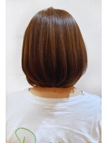 アロマ ヘアー ルーム 新宿店(AROMA hair room)&nbsp;大人ガーリーツヤ感ボブチョコレートハイライト/新宿/新宿西口