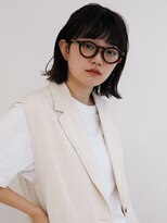 オンク 新宿(onk)&nbsp;黒髪/グレーベージュ/レイヤーロング/前髪パーマ[新宿駅]