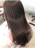 グレージュ☆暗染髪質改善カラー