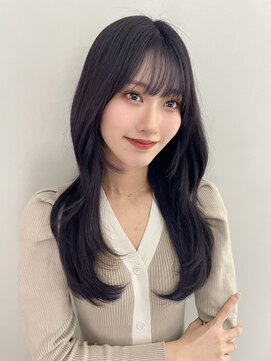 エトラ 渋谷店(etora) ★《韓国風ヘア》レイヤーロングアッシュブラックグレーベージュ