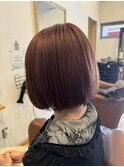 ブリーチベースのカシスカラー