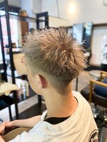 アイリーヘアデザイン(IRIE HAIR DESIGN) 【IRIE HAIR赤坂】スパイキーショート×ブリーチカラー×メンズ