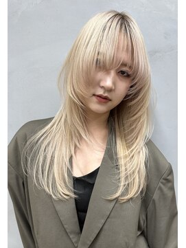 オアシス(oasis) 【oasisオグラ】ウルフレイヤーロング/ブロンドカラー