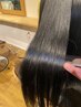【美髪矯正//内部補修】カット+縮毛矯正+超音波TOKIOトリートメント　22400～